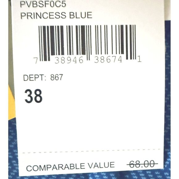 PGA Tour Mens Blue Tonal Print Pockets Golf UPF Sun Protection Shorts Sz 38 New - Picture 8 of 10